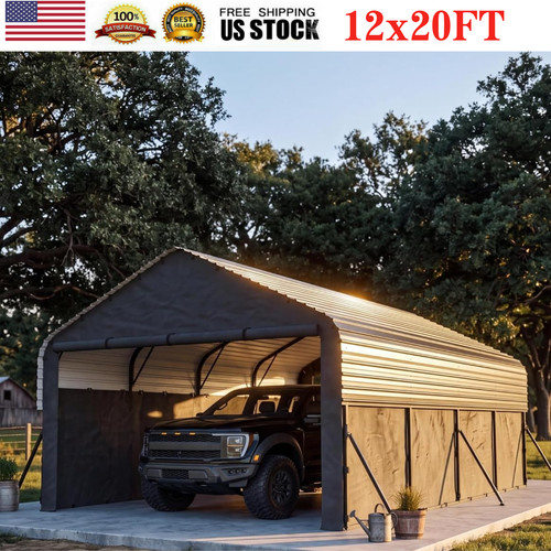 12x20 metal carport canopy - 12x20,