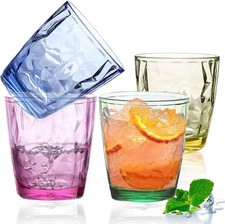 4 Pack Plastic Tumblers 380ml