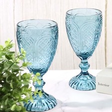 Vintage Coloured Wine Glasses