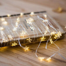 20-50 LED Star Fairy String Lights Indoor Battery Wedding Party Bedroom Decor UK