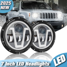 Pair 7" Inch Round LED