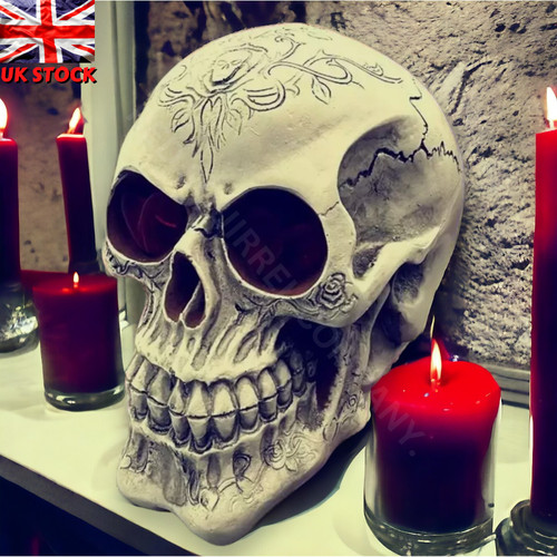 Patterned silicone skull mould - silicone,