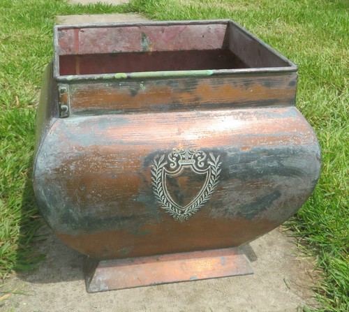 Rustic vintage copper - copper, square