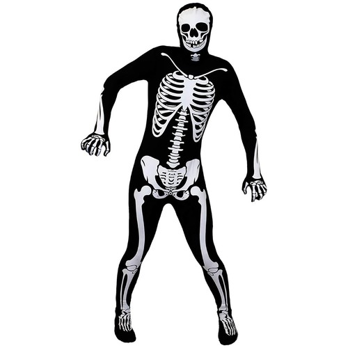 Adults skeleton skinsuit black - skinsuit,
