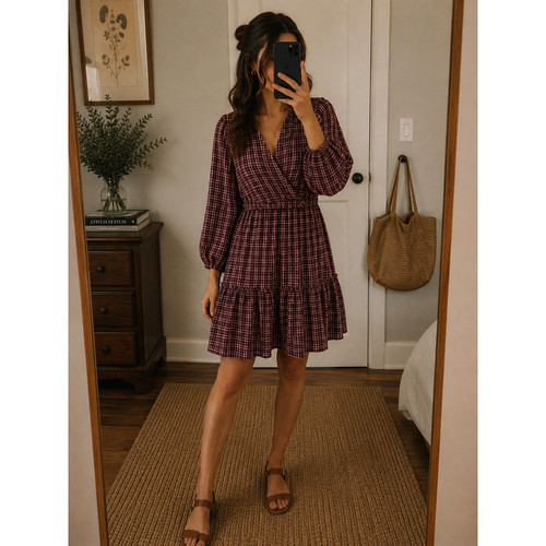 Madewell seersucker wrap mini - madewell,