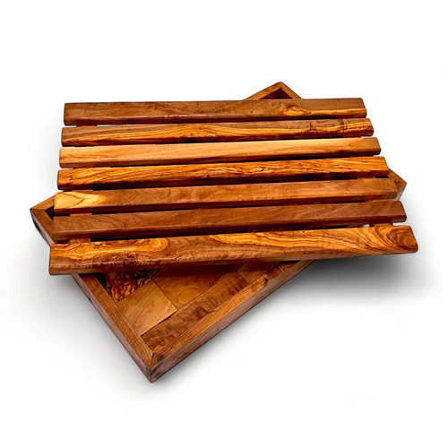 Olive wood handcrafted - olive, bread