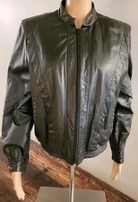 Bermans Vtg Black Leather Cafe