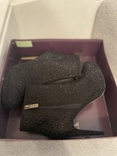 CARVELA SKETCH JEWEL BLACK STILETTO ANKLE BOOTS SIZE 6/39 STUDDED BNIB RRP £149