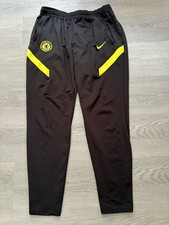 Chelsea FC Nike Dri-Fit Men’s Black Tracksuit Bottoms Pants - Size Large - VGC