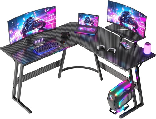Shaped gaming desk - shaped,