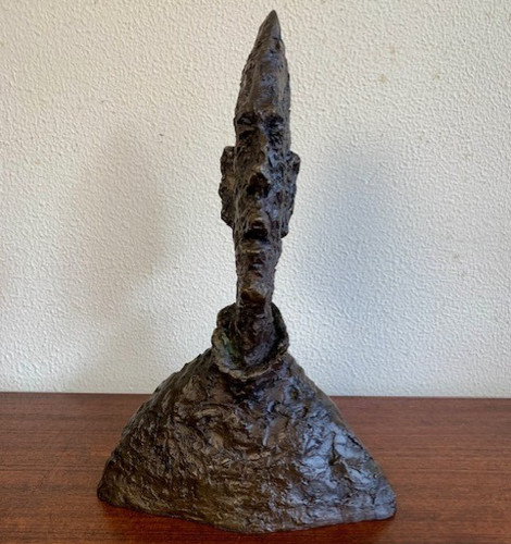 Bronze bust head man - bronze, diego