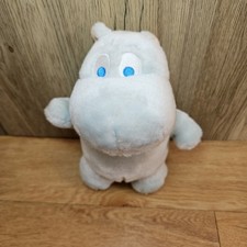 Moomin Plush Soft Toy Vintage Blue Colour 16cm Long Small Rare 