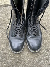 Dr Martens Black 10 Hole UK Size 8 Made In England