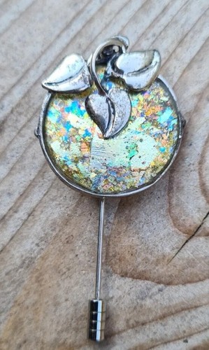 Sterling silver roman glass - sterling,
