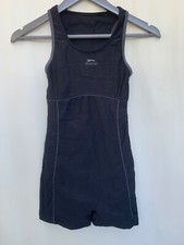 Slazenger Women's Black Boyleg Swimsuit Racer Back Size 6