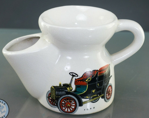 Vintage ceramic shaving mug - ceramic,