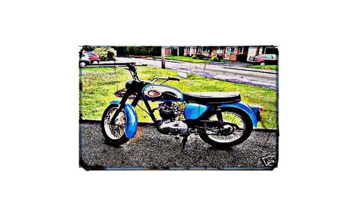 Bsa b40 motorbike - b40, metal