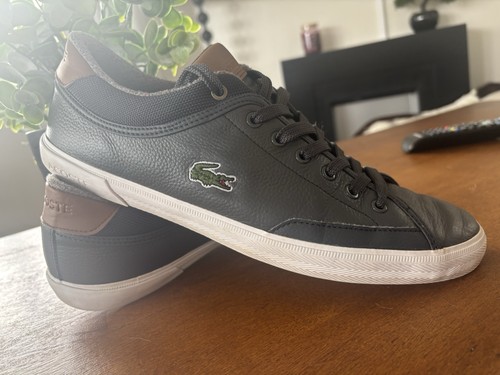 Men lacoste navy blue tan - lacoste,