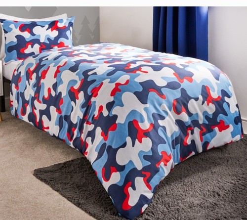 New camo single bedding set - new,