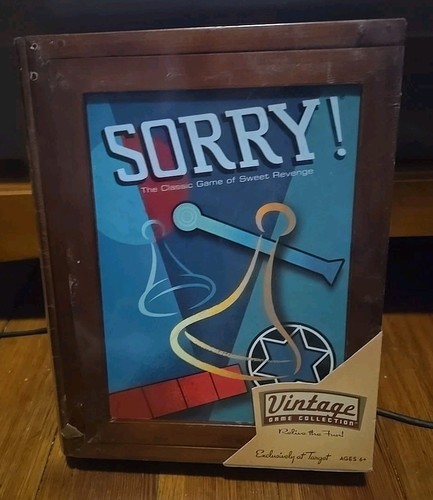 Vtg 2009 sorry game wooden - vtg,