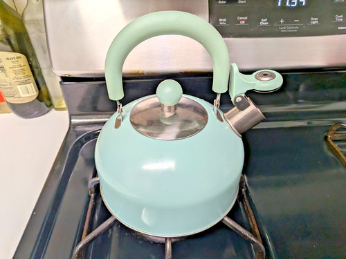 Vintage style teal whistling - style,