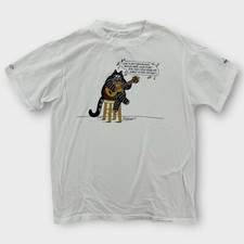 Vintage 1990s Crazy Shirts B Kliban Cats T Shirt Mens Small Guitar Ukulele Song