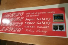 DAWES GALAXY/SUPER GALAXY  decals. Complete set incl 531 - fantastic!