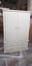 HANDMADE AYLESBURY 4 DRAWER  IVORY (CREAM)GENTS WARDROBE W=120 CM D=52CM H=182CM