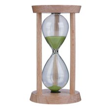 Sand Hourglass Timer 3 Minutes Egg Sandglass Timer Clock Home Decor Wooden Gift