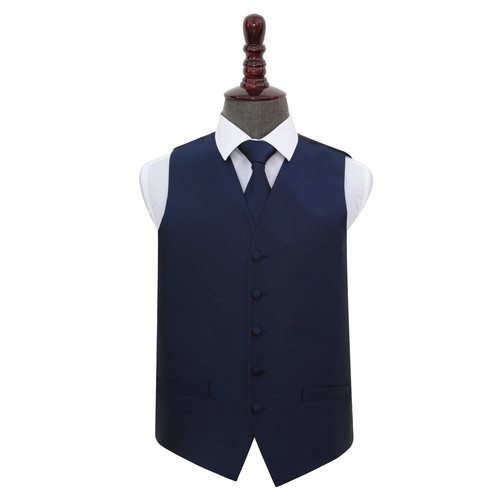 Navy blue woven plain - blue,