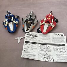 Power Rangers In Space Deluxe 3x Galaxy Cycle Red Ranger Blue Ranger Silver Bike