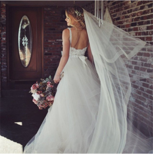Two tier veil with - veil, horsehair