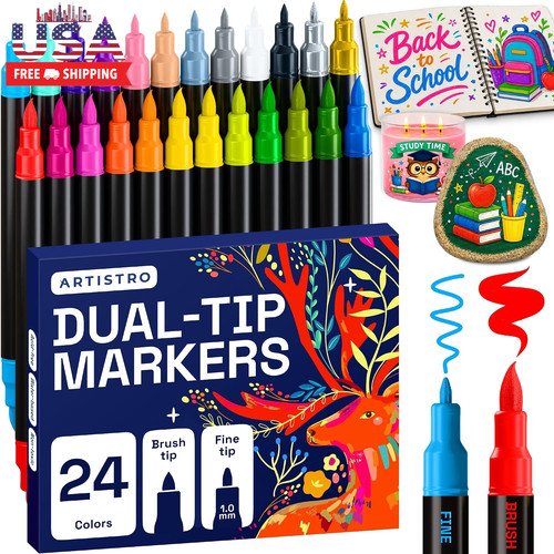 Acrylic paint markers - 24,
