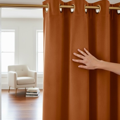 Velvet door curtain panel - velvet,