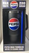 Pepsi Max Tumbler with 2 Pepsi max cans 330 ml Brand New Gift Xmas 🎄
