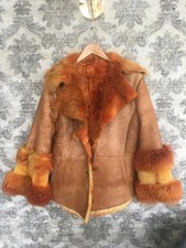 Vintage brown sheepskin