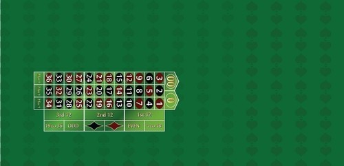 Roulette layout felt left - roulette,