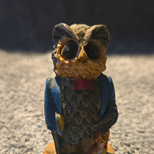 Owl bird figurine ornament - owl,
