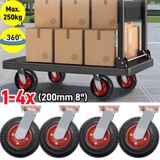 1-4x Castor Wheels Large 200mm