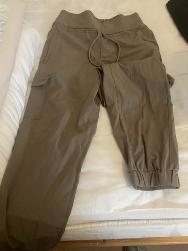 Men brown cargo trousers - brown,