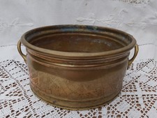 Vintage brass round double - brass,