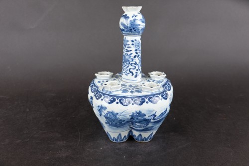 Chinese tulip vase blue and - chinese,