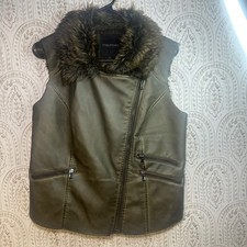 Maurices Womens Olive Faux