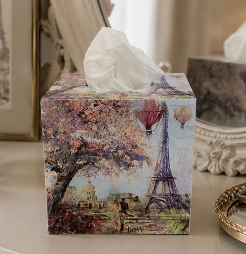 Handmade wooden tissue box - handmade,