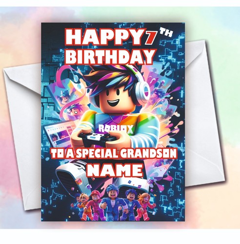 Personalised roblox birthday - personalised,