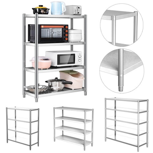 Stainless steel kitchen shelf - steel,