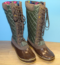 Joules Boots Womens UK 6 EUR 39 Woodhurst Ladies Quilted Lace Up Walking Country