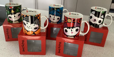 Bejing 2008 Olympic Set of 5 Mascot Mugs. Boxed.