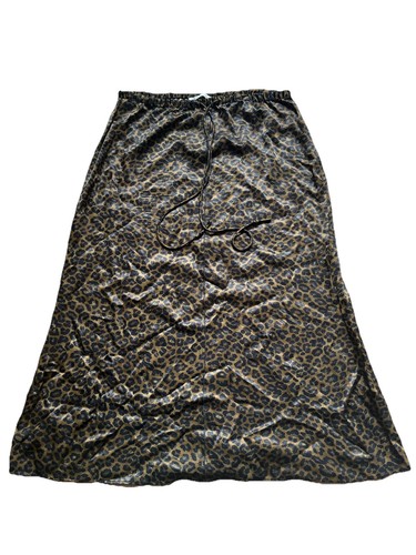 Zara leopard print satin midi - zara,