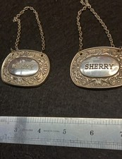 CLASSIC DECANTER LABELS SILVER